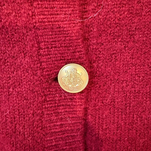 J.crew burgundy sweater jacket - Picture 3 of 7